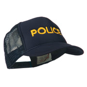 Youth Police Embroidered Foam Mesh Back Cap