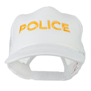 Youth Police Embroidered Foam Mesh Back Cap