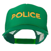 Youth Police Embroidered Foam Mesh Back Cap