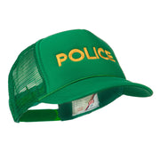 Youth Police Embroidered Foam Mesh Back Cap