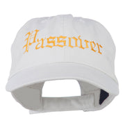 Passover Embroidered Washed Cap