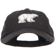 Polar Bear Patched Low Profile Cotton Cap