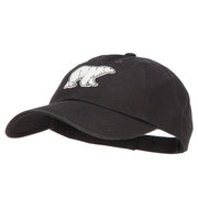 Polar Bear Patched Low Profile Cotton Cap