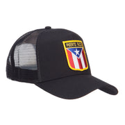 Puerto Rico Flag Patched Mesh Cap