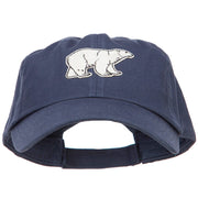 Polar Bear Patched Low Profile Cotton Cap