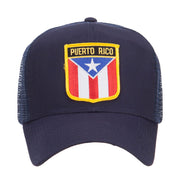 Puerto Rico Flag Patched Mesh Cap