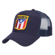 Puerto Rico Flag Patched Mesh Cap