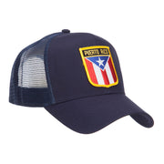 Puerto Rico Flag Patched Mesh Cap