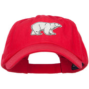 Polar Bear Patched Low Profile Cotton Cap