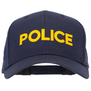 Police Letter Design Heat Transfer 6 Panel Pro Style Cotton Twill Cap