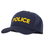 Police Letter Design Heat Transfer 6 Panel Pro Style Cotton Twill Cap