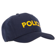 Police Letter Design Heat Transfer 6 Panel Pro Style Cotton Twill Cap