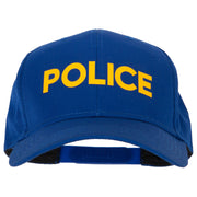 Police Letter Design Heat Transfer 6 Panel Pro Style Cotton Twill Cap