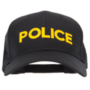 Police Letter Design Heat Transfer 6 Panel Pro Style Cotton Twill Cap