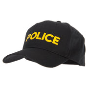 Police Letter Design Heat Transfer 6 Panel Pro Style Cotton Twill Cap