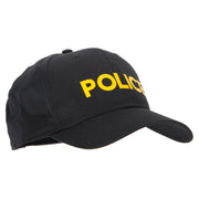 Police Letter Design Heat Transfer 6 Panel Pro Style Cotton Twill Cap