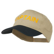 Captain Embroidered Cotton Twill Cap