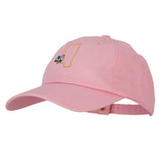 Mississippi Magnolia with Map Embroidered Unstructured Washed Cap