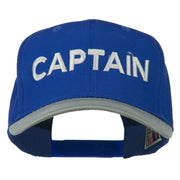 Captain Embroidered Cotton Twill Cap