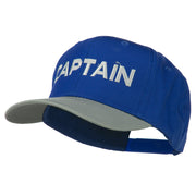 Captain Embroidered Cotton Twill Cap