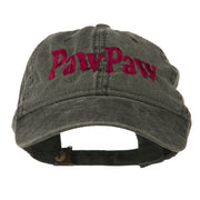 Wording of PawPaw Embroidered Washed Cap