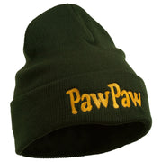 PawPaw Embroidered Long Cuff Beanie