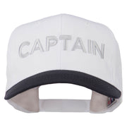 Captain Embroidered Cotton Twill Cap