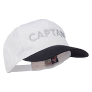 Captain Embroidered Cotton Twill Cap