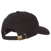 Mississippi Magnolia with Map Embroidered Unstructured Washed Cap