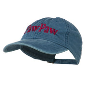 Wording of PawPaw Embroidered Washed Cap