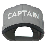 Captain Embroidered Cotton Twill Cap