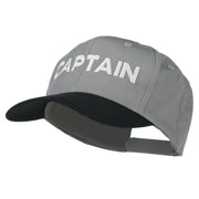 Captain Embroidered Cotton Twill Cap