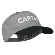 Captain Embroidered Cotton Twill Cap