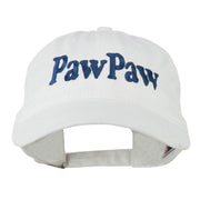 Wording of PawPaw Embroidered Washed Cap