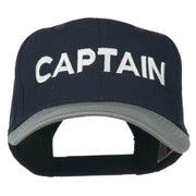 Captain Embroidered Cotton Twill Cap