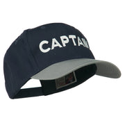 Captain Embroidered Cotton Twill Cap