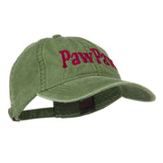 Wording of PawPaw Embroidered Washed Cap