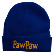 PawPaw Embroidered Long Cuff Beanie