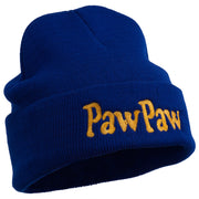 PawPaw Embroidered Long Cuff Beanie