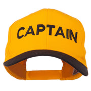 Captain Embroidered Cotton Twill Cap