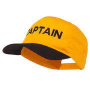 Captain Embroidered Cotton Twill Cap