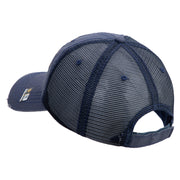 U.S. Army 2nd Armored Division Embroidered Low Profile Special Cotton Mesh Cap - Navy OSFM