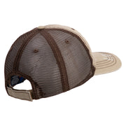 U.S. Army 2nd Armored Division Embroidered Low Profile Special Cotton Mesh Cap - khaki-brown OSFM