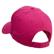 Breast Cancer Hot Pink Ribbon Embroidered 5 Panel Cap