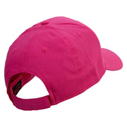 Breast Cancer Hot Pink Ribbon Embroidered 5 Panel Cap