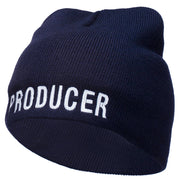 Producer Embroidered Short Beanie