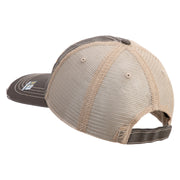 U.S. Army 3rd Armored Division Embroidered Low Profile Special Cotton Mesh Cap - Brown-Khaki OSFM
