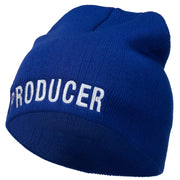 Producer Embroidered Short Beanie