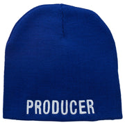 Producer Embroidered Short Beanie