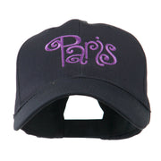 Paris Design Word Embroidery Cap